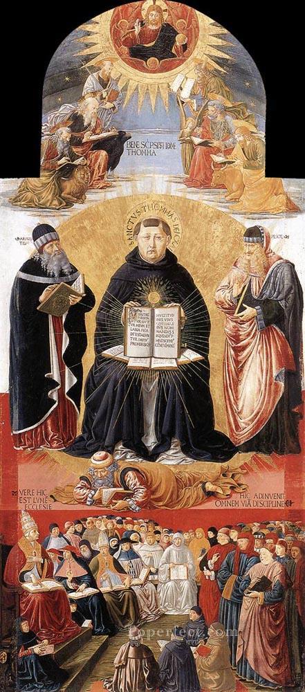 Triumph of St Thomas Aquinas Benozzo Gozzoli Oil Paintings